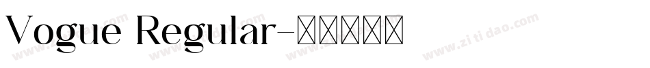 Vogue Regular字体转换